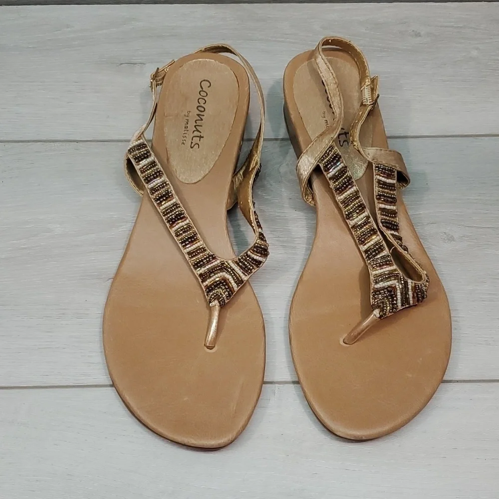 Coconuts By Matisse Marisa Women Ankle Heels Sandals Thin shoes sz 10